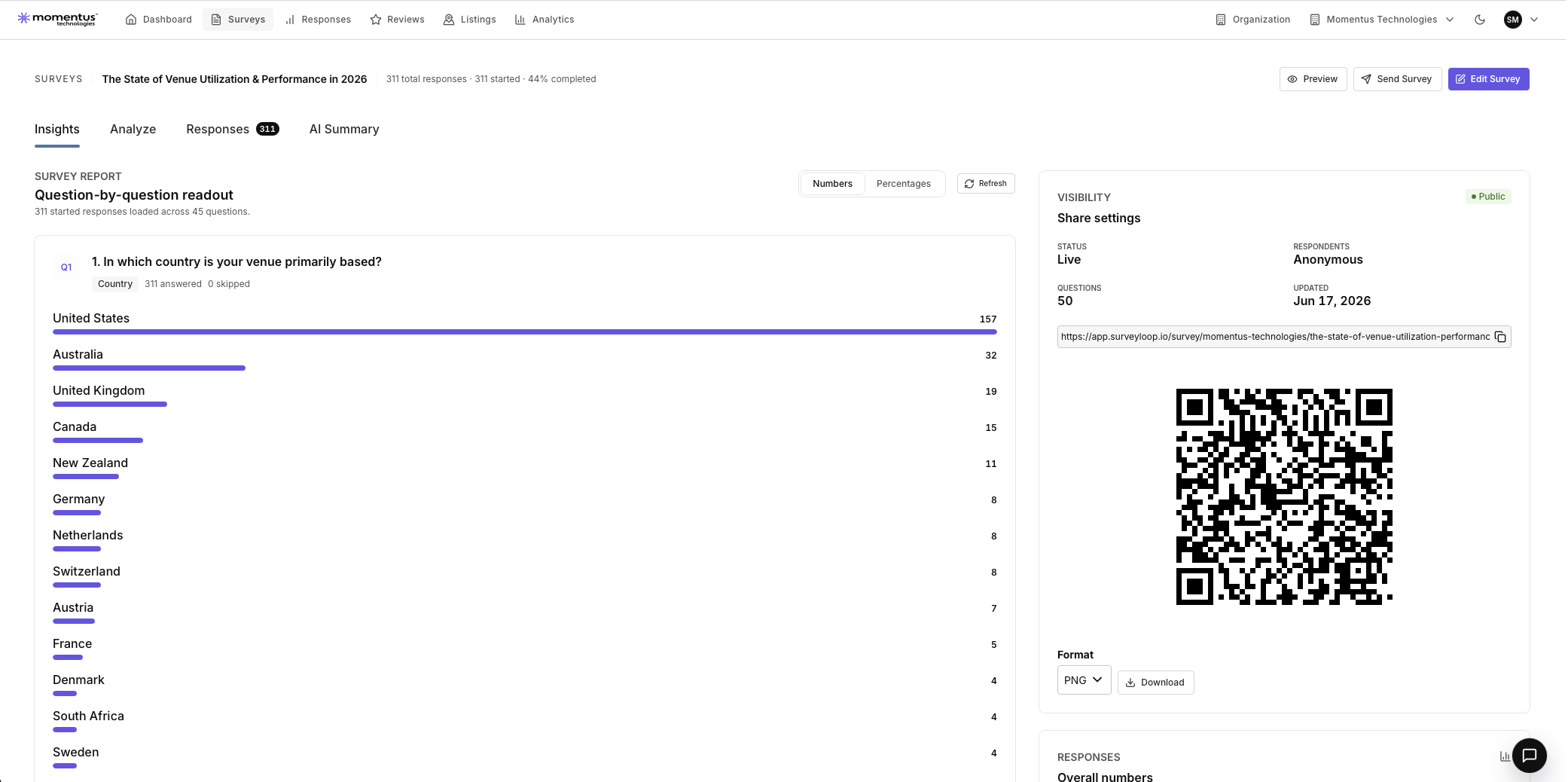 Survey Loop interface